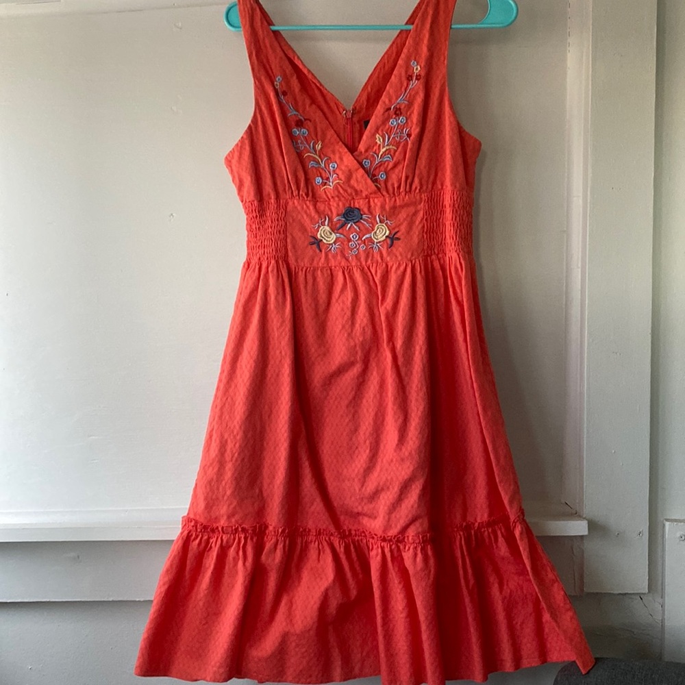 V Neck Floral Dress